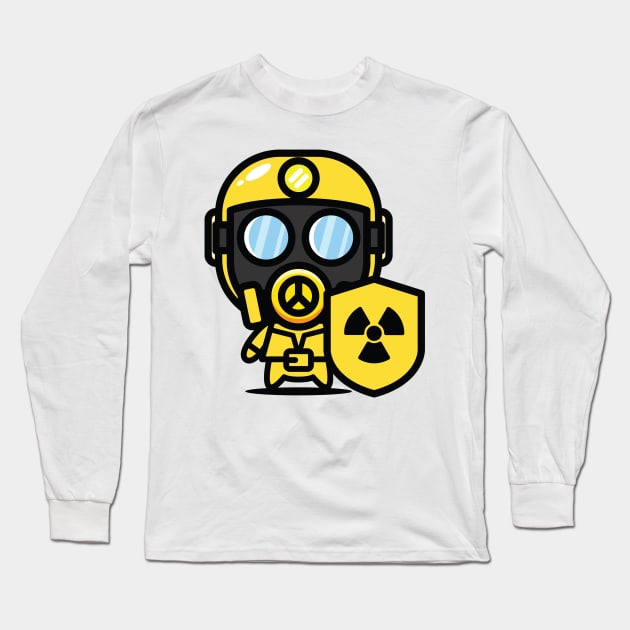 Nuclear researcher character Long Sleeve T-Shirt by verry studio